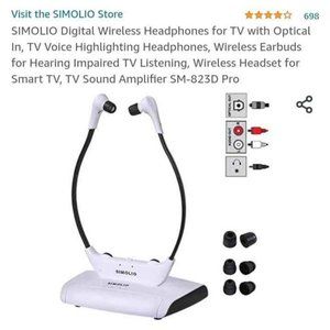 SIMOLIO Digital Wireless Headsets for TV